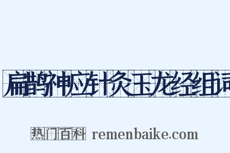 扁鹊神应针灸玉龙经组词是什么意思的图片